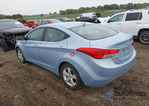 2013 Hyundai Elantra Gls from USA, damaged, VIN KMHDH4AE0DU532726